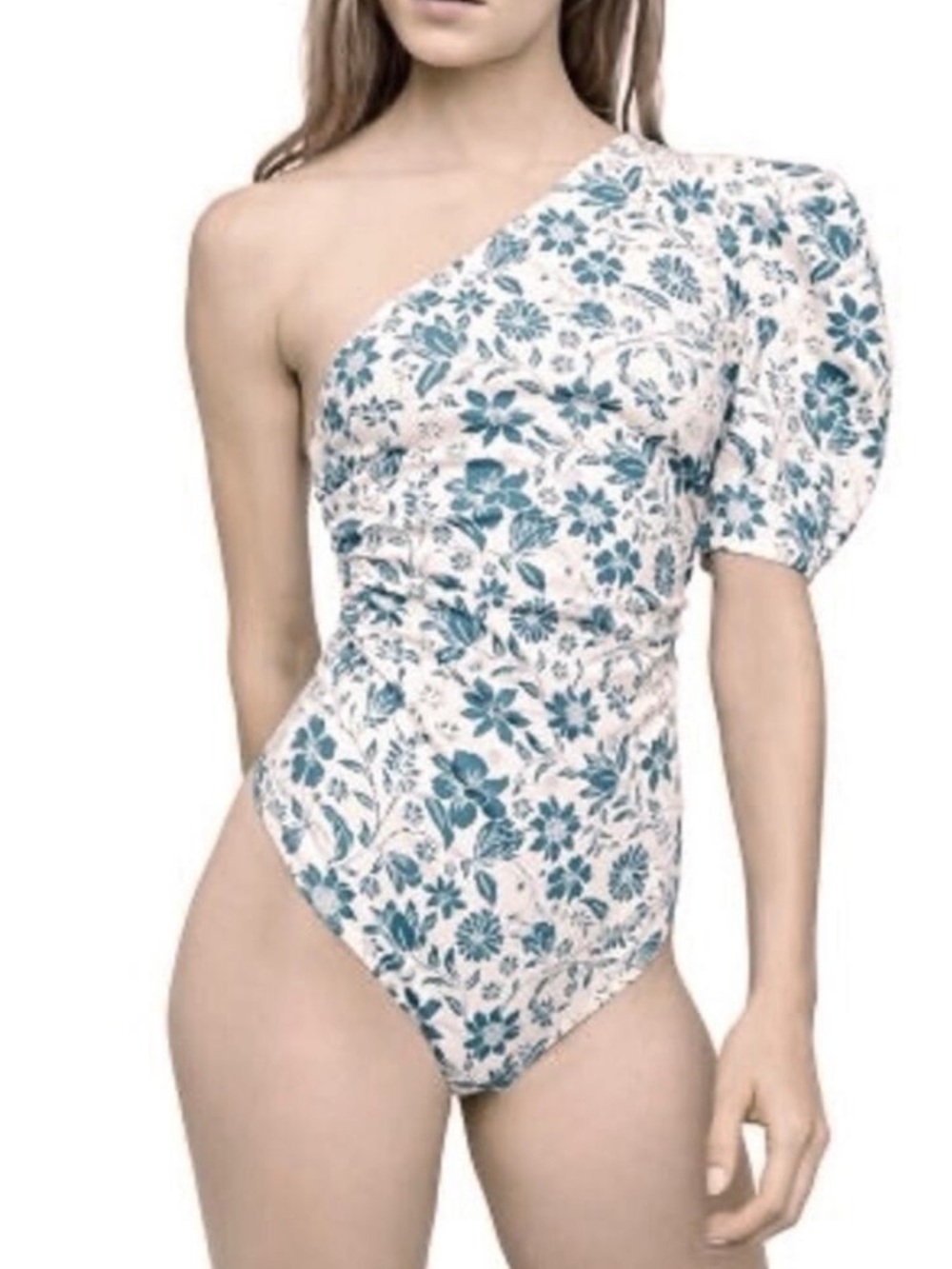 Free People | Somethin' 'bout You Floral‎ One Shoulder Bodysuit S